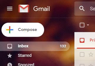 gmail menu
