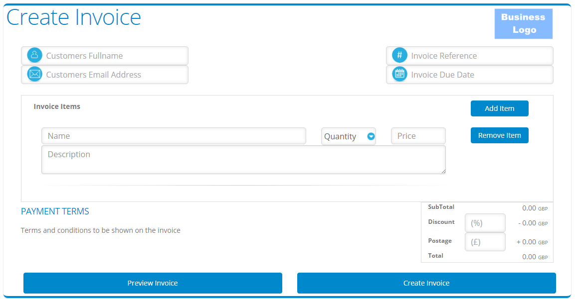 Create invoice