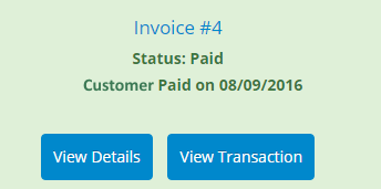 paid invoice screen